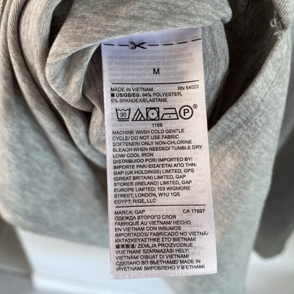 GapFit Sleeveless CutOut Dress in Brushed Tech Jersey GAP M stretch open back - Picture 5 of 5